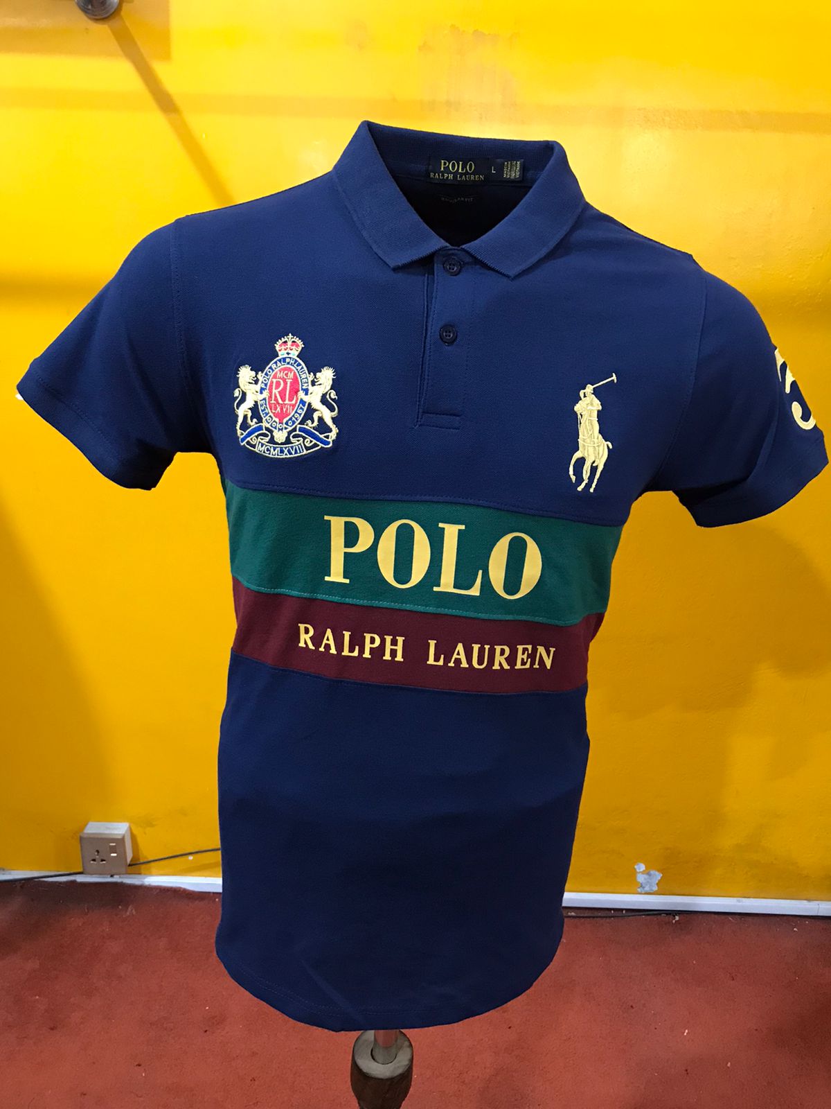 Luxury Soft Polo Navy Blue - Image 2