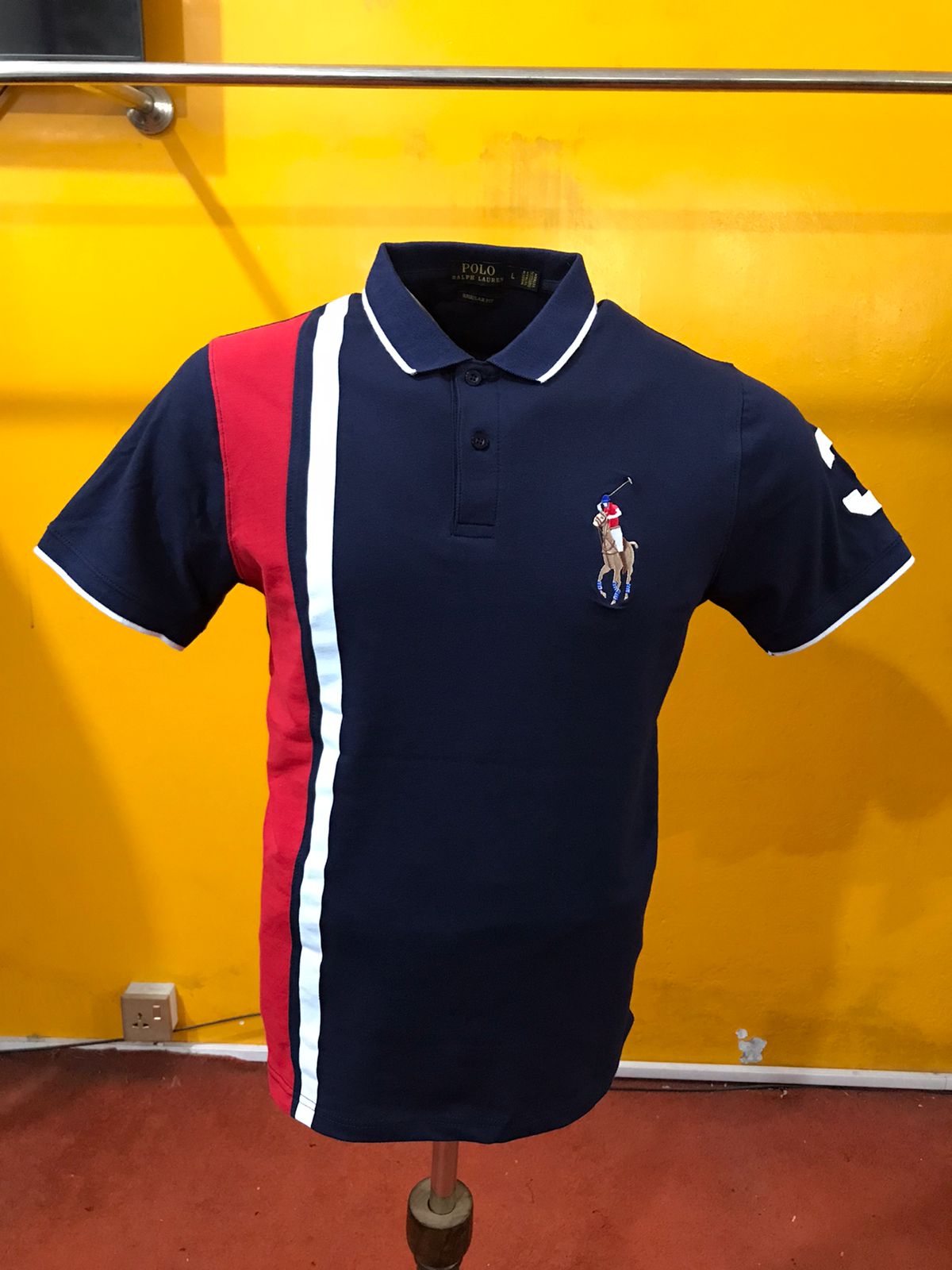 Luxury Soft Polo Navy - Image 2